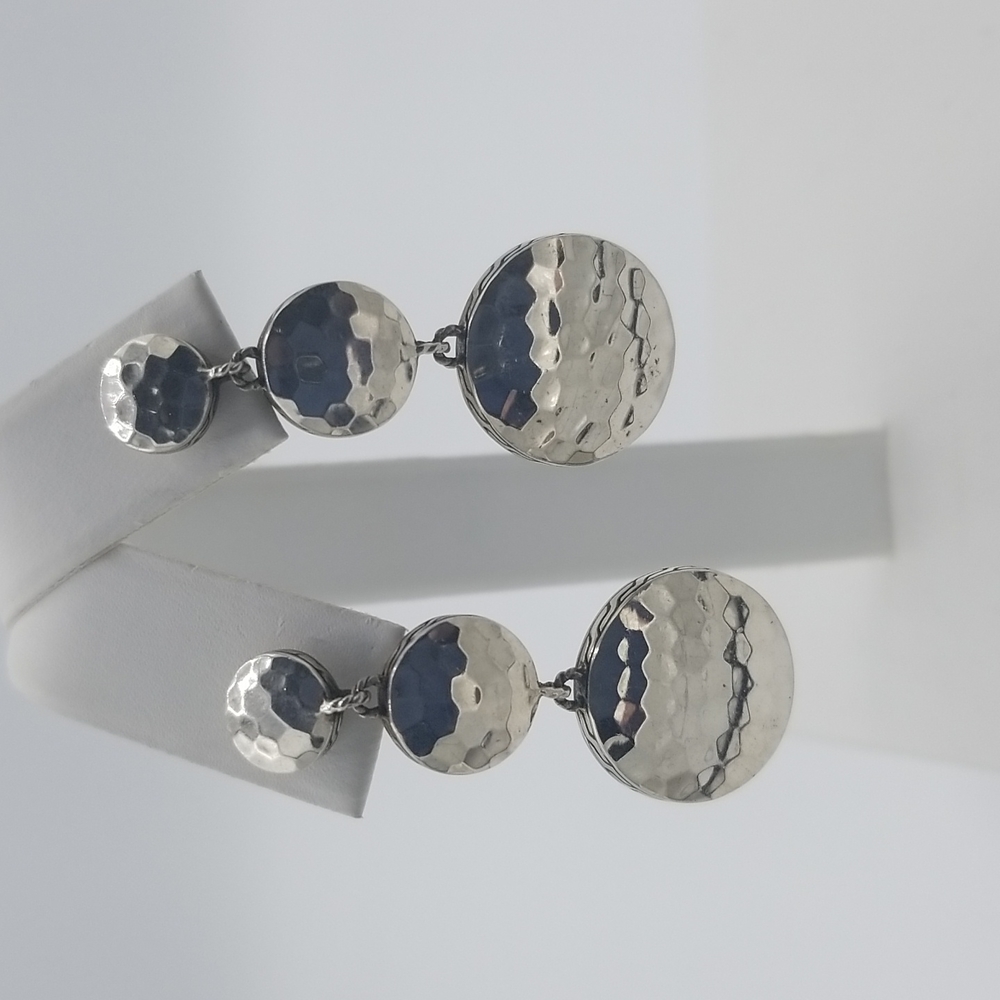 John Hardy Sterling Silver Palu Triple Dot Earrings